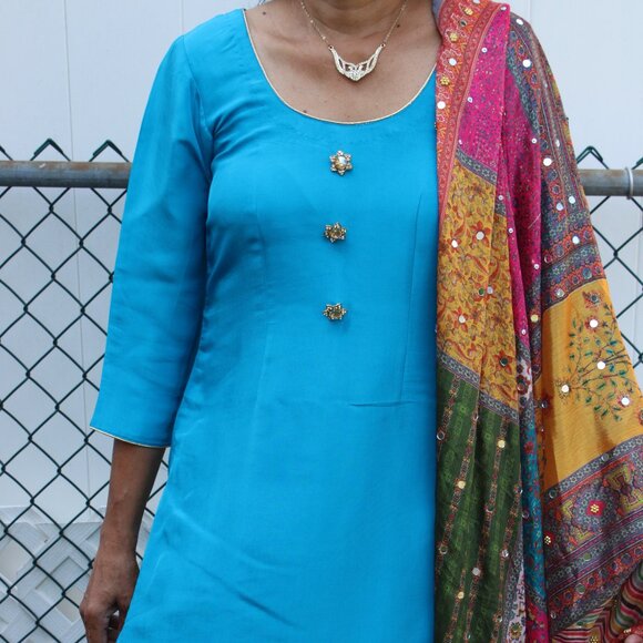 Blue Salwar - Picture 2 of 6